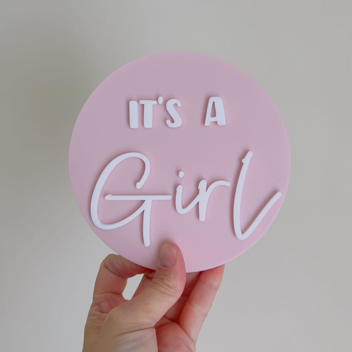 It&#39;s a Girl, It&#39;s a Boy - Double Sided Announcement Plaque
