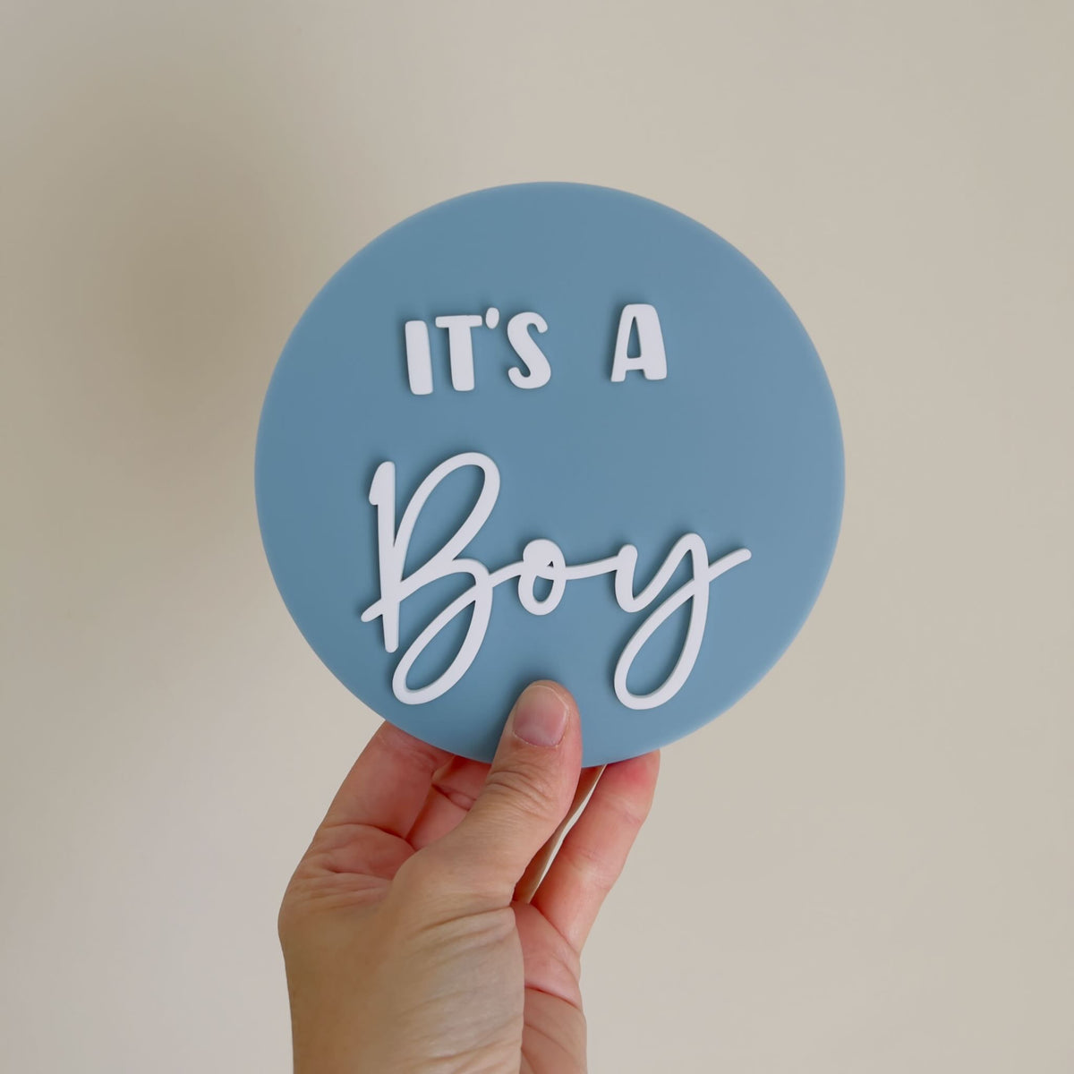 It&#39;s a Girl, It&#39;s a Boy - Double Sided Announcement Plaque