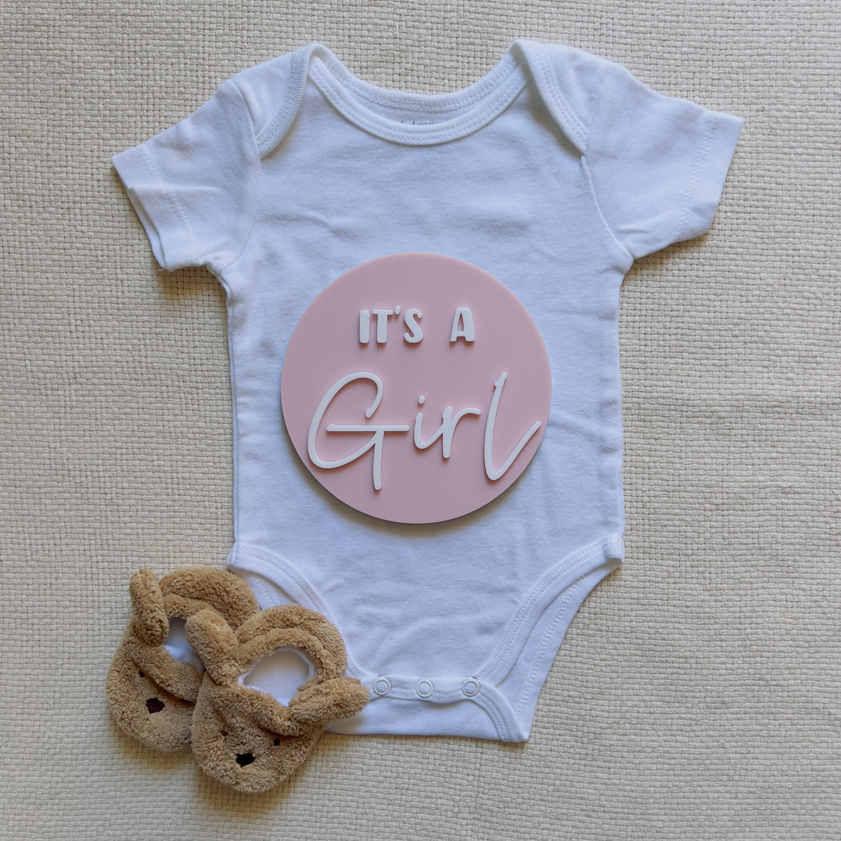 It&#39;s a Girl, It&#39;s a Boy - Double Sided Announcement Plaque