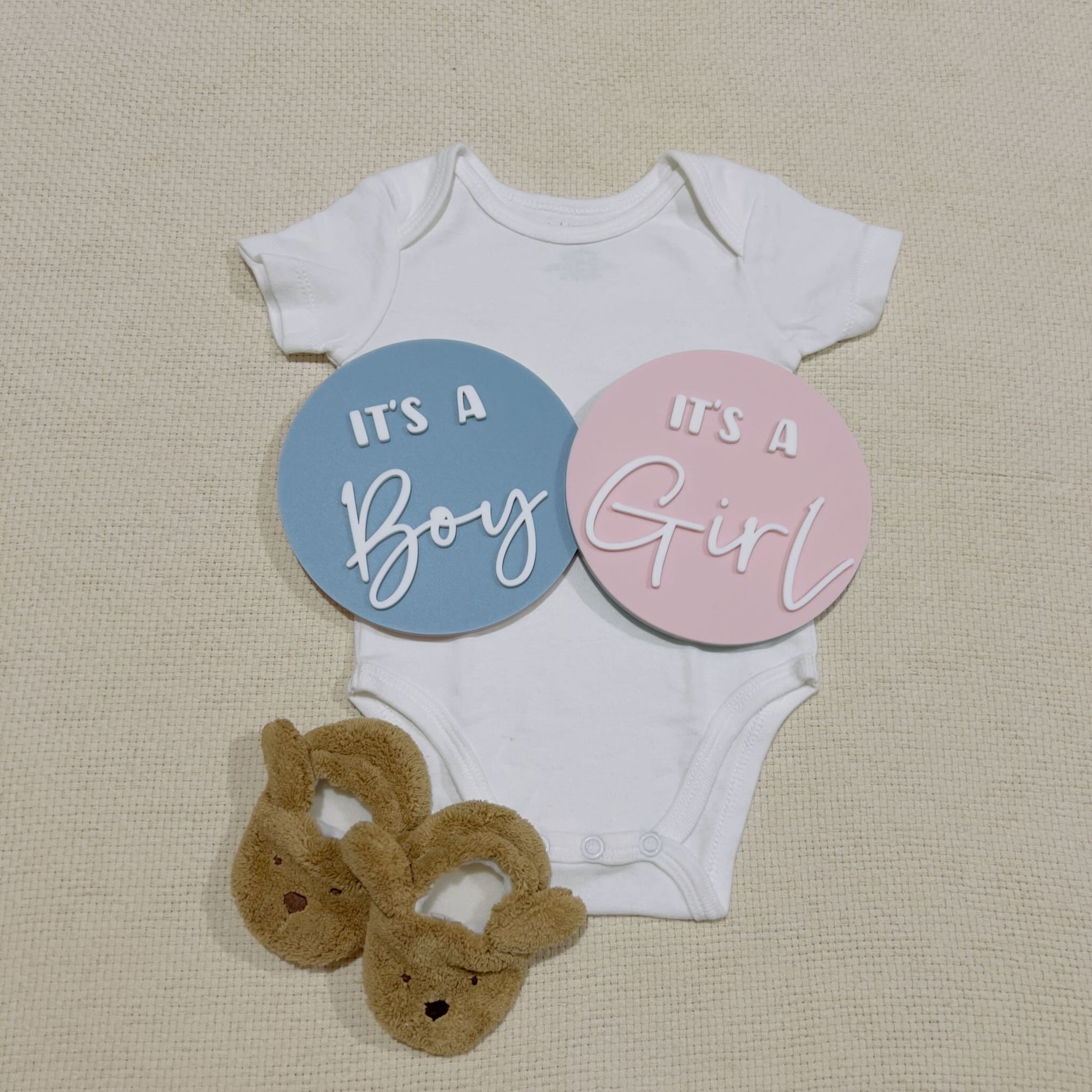 It's a Girl, It's a Boy - Double Sided Announcement Plaque