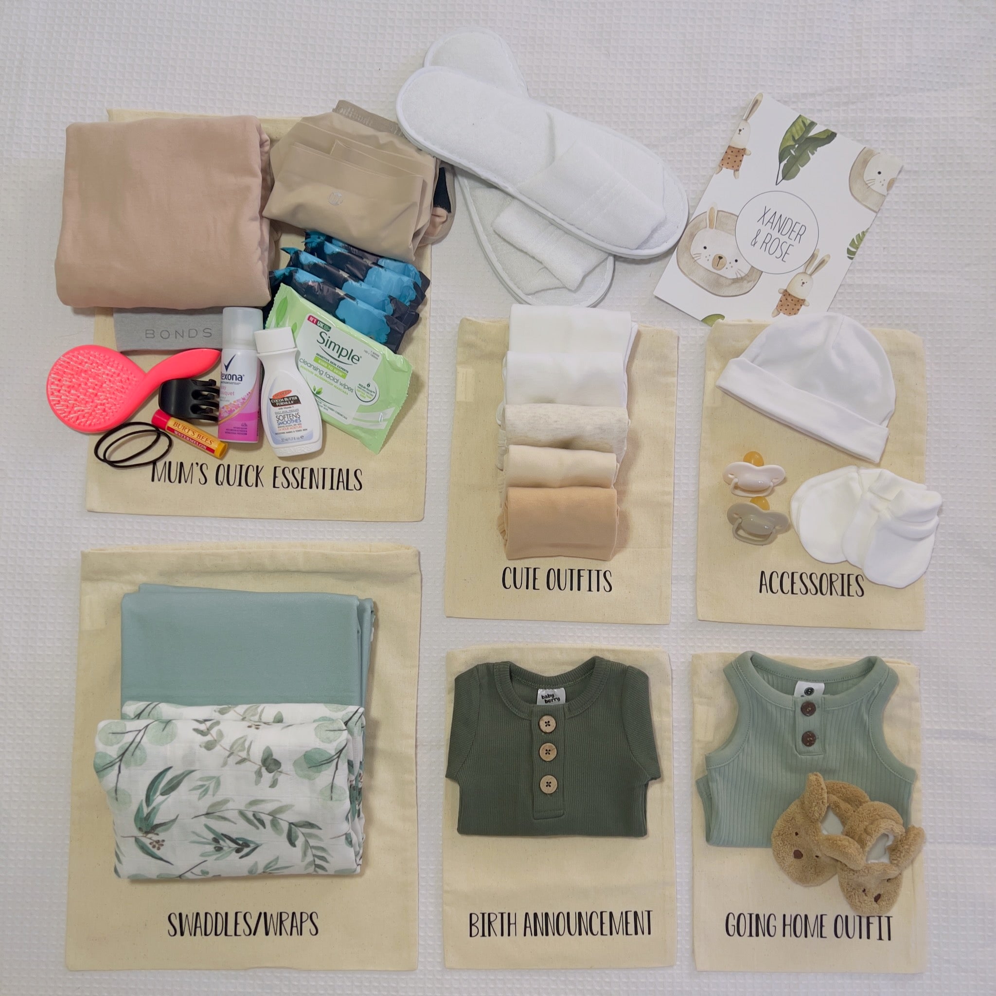 Hospital bag organiser set Clearance