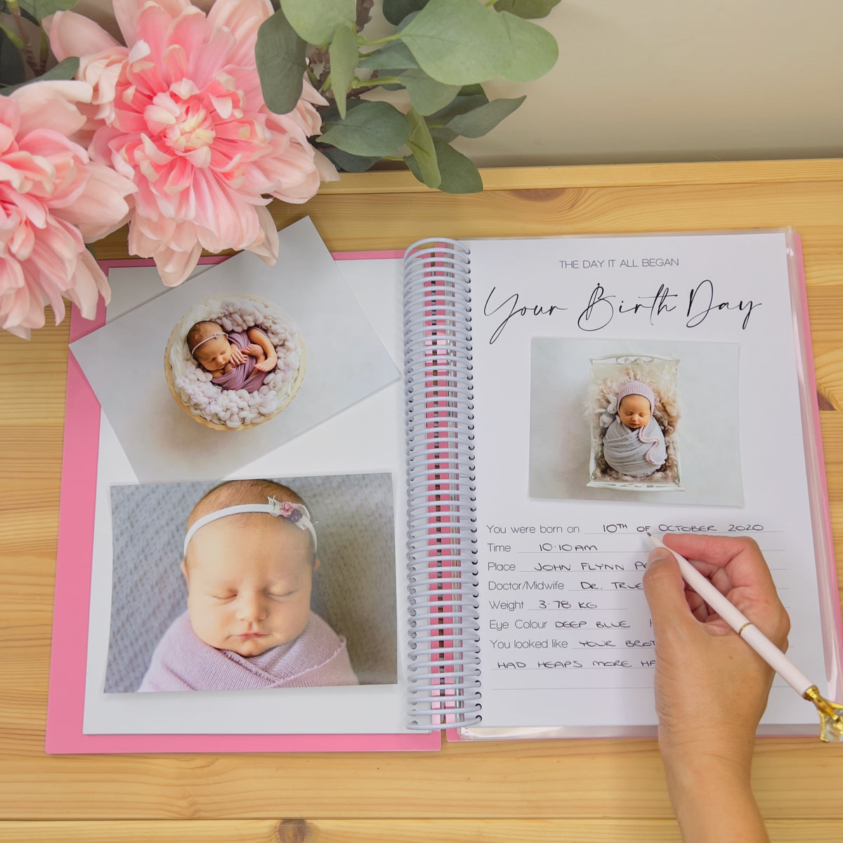 Story Of You, Personalised Baby Book - Write Their Story - A4 Size
