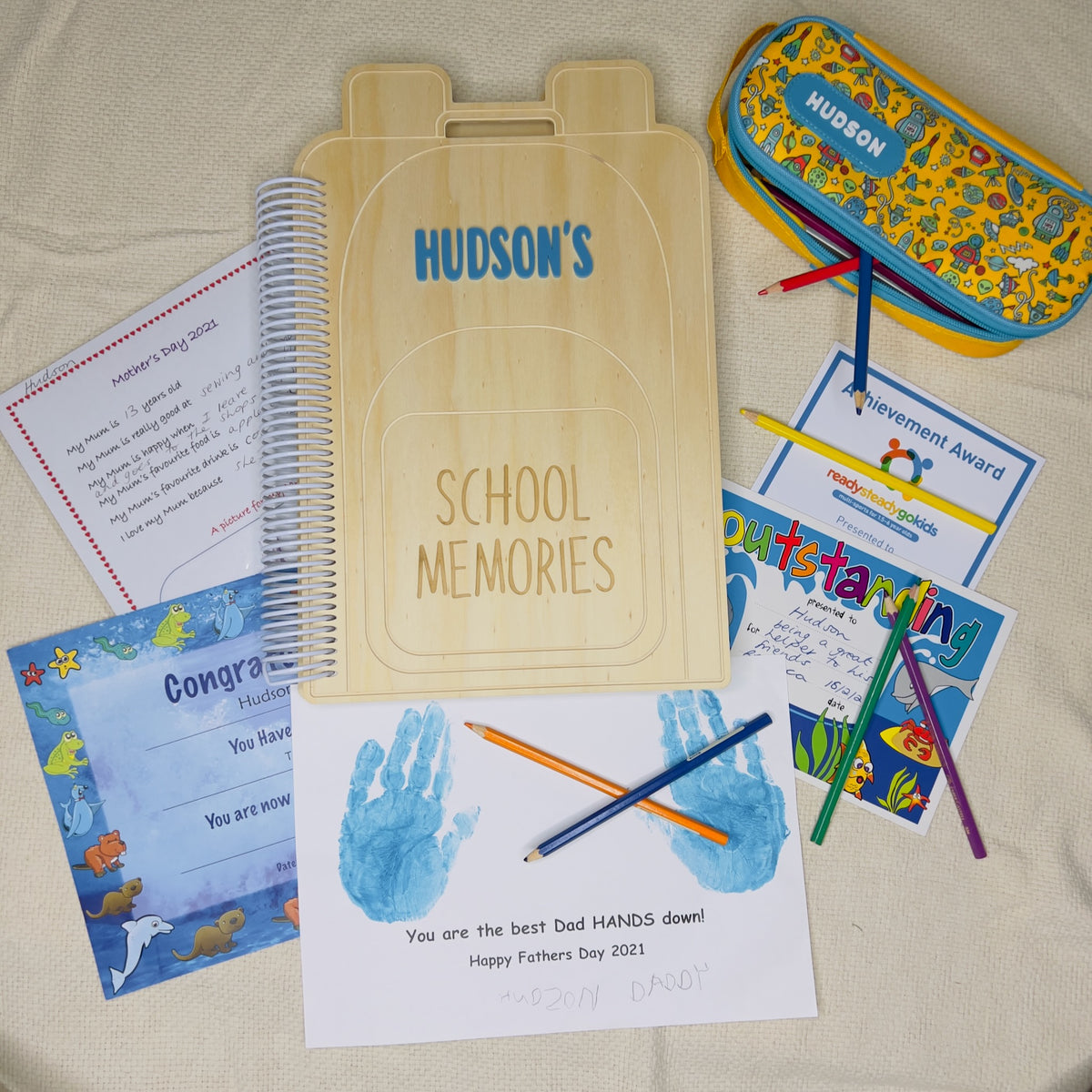 Personalised School Memories Book - Record Their Journey - A4 Size